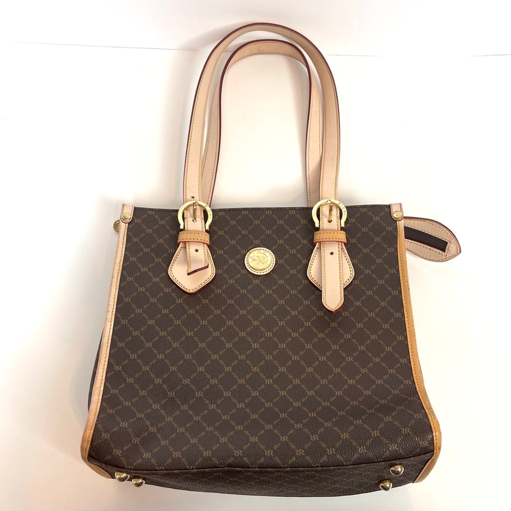 Rioni Italian Luxury Monogram Purse Tote Shoulder